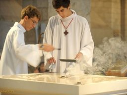 Consécration de l'autel de St Valérien