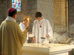 Consécration de l'autel de St Valérien