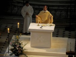 Consécration de l'autel de St Valérien