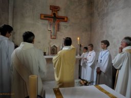 Consécration de l'autel de St Valérien