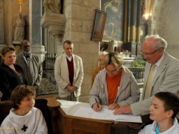 Consécration de l'autel de St Valérien
