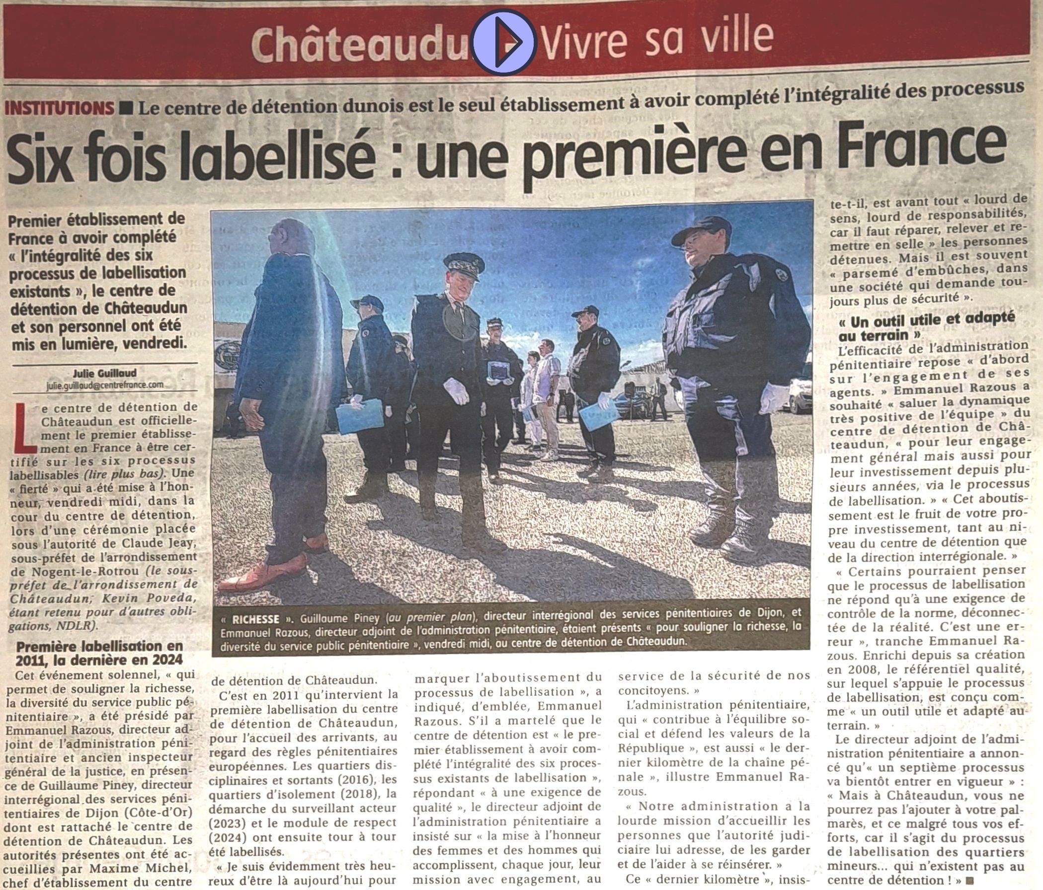 2024 15 AVRIL article sur le centre de detention ECHO module bouton